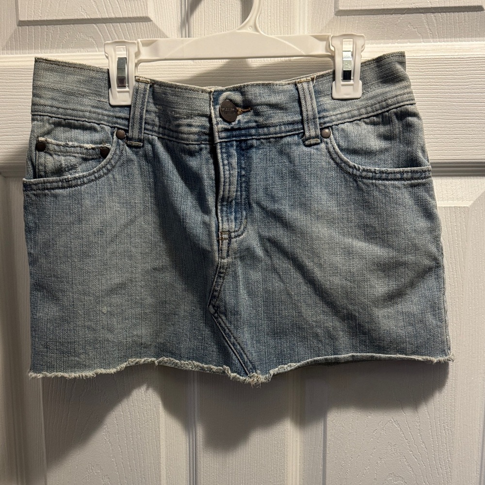 Chic Blue Denim Mini Skirt